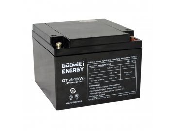 Trakčná (GEL) batéria GOOWEI ENERGY OTL26-12, 26Ah, 12V
