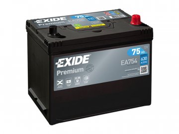Autobatéria EXIDE PREMIUM 75Ah, 12V, EA754