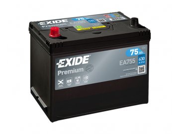 Autobatéria EXIDE PREMIUM 75Ah, 12V, EA755