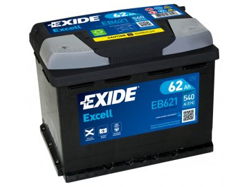 Autobatéria EXIDE EXCELL 62Ah, 12V, EB621