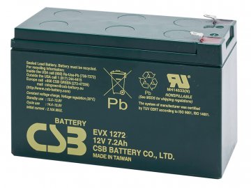 Batéria CSB EVX1272 F2, 12V, 7,2Ah