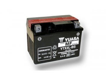 Motobatéria YUASA (originál) YTX4L-BS, 12V,  3Ah