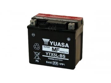 Motobatéria YUASA (originál) YTX5L-BS, 12V,  4Ah
