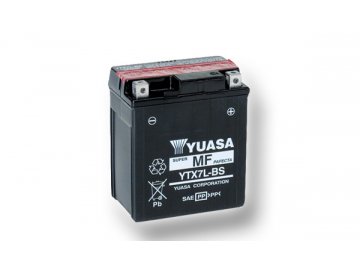 Motobatéria YUASA (originál) YTX7L-BS, 12V,  6Ah