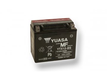 Motobatéria YUASA (originál) YTX12-BS, 12V,  10Ah