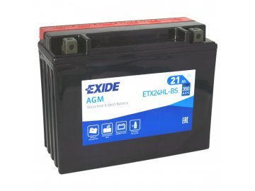 Motobatéria EXIDE 21Ah, 12V, ETX24HL-BS