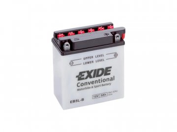 Motobatéria EXIDE BIKE Conventional 5Ah, 12V, 12N5-3B / EB5L-B