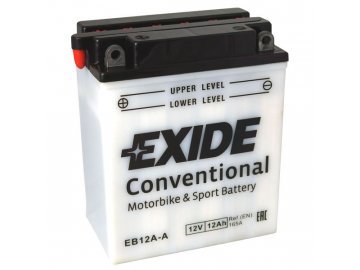 Motobatéria EXIDE BIKE Conventional 12Ah, 12V, EB12A-A / 12N12A-4A-1