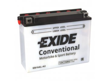 Motobatéria EXIDE BIKE Conventional 16Ah, 12V, EB16AL-A2