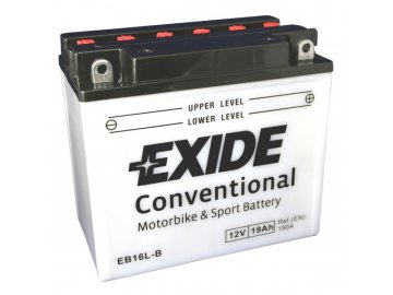 Motobatéria EXIDE BIKE Conventional 19Ah, 12V, EB16L-B