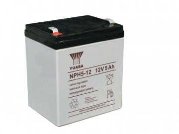 YUASA Staničná (záložná) batéria NPH5-12,  5Ah, 12V