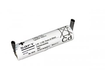 Batéria pre núdzové svetlá, osvetlenie SAFT 2,4V 1600mAh vysokoteplotné (2STVTCs), faston 4,8mm