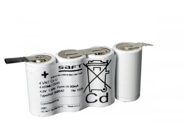 Batéria pre núdzové svetlá, osvetlenie SAFT 4,8V 1600mAh vysokoteplotné (4SBSVTCs)