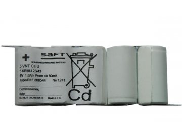 Batéria pre núdzové svetlá, osvetlenie SAFT 6,0V 1600mAh vysokoteplotné (5SBSVTCs)