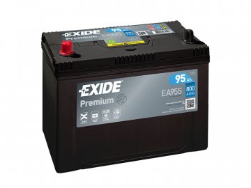 Autobaterie EXIDE PREMIUM 95Ah, 12V, EA955