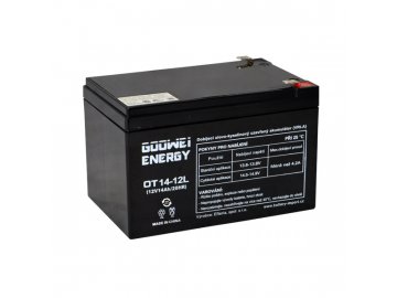 Trakčná (GEL) batéria GOOWEI ENERGY OTL14-12, 14Ah, 12V