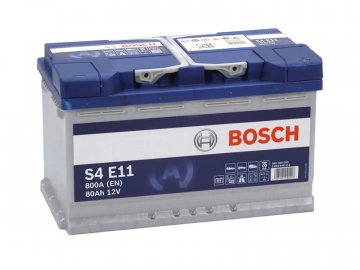 Autobatéria BOSCH S4 E11, 80Ah, 12V, EFB (0 092 S4E 110)