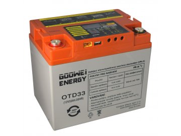 Trakčná (GEL) batéria GOOWEI ENERGY OTD33, 33Ah, 12V