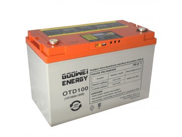 Trakčná (GEL) batéria GOOWEI ENERGY OTD100, 100Ah, 12V