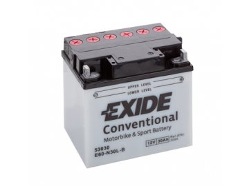 Motobatéria EXIDE BIKE Conventional 30Ah, 12V, E60-N30L-B