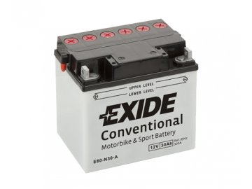 Motobatéria EXIDE BIKE Conventional 30Ah, 12V, E60-N30-A