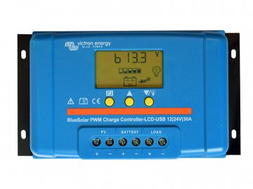 Victron Solárny regulátor BlueSolar PWM-LCD&USB 12/24V-30A