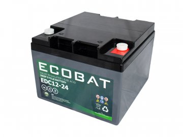 Ecobat Trakčná batéria EDC12-24, 24Ah, 12V