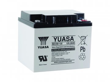 YUASA Trakčná batéria REC50-12I,  50Ah, 12V