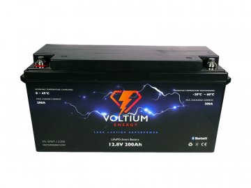 Voltium Energy LiFePO4 smart batéria VE-SPBT-12200, 12.8V, 200Ah