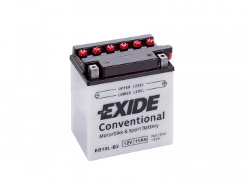 Motobatéria EXIDE BIKE Conventional EB10L-B2, 12V, 11Ah, 130A