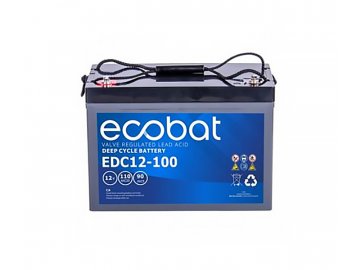 Ecobat Trakčná batéria EDC12-100, 110Ah, 12V