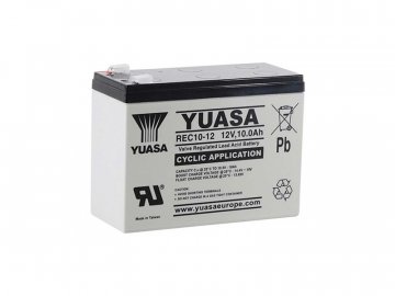 YUASA Trakčná batéria REC10-12, 10Ah, 12V