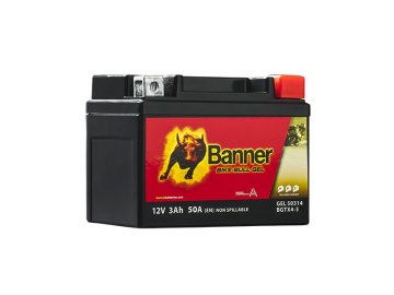 Motobatéria Banner Bike Bull GEL 50314 / BGTX4-3, 12V - 3Ah