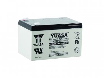 YUASA Trakčná batéria REC14-12, 14Ah, 12V