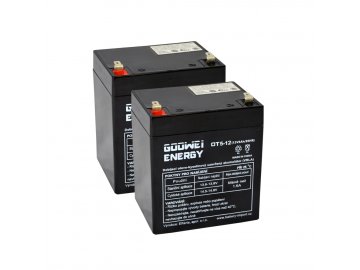 Batérie pre UPS (2x Goowei Energy OT5-12 F2)