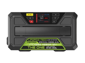 LOKITHOR Štartovací zdroj s nabíjačkou 6A a tester JTC4250 PRO, 12V, 4250A, 90Wh