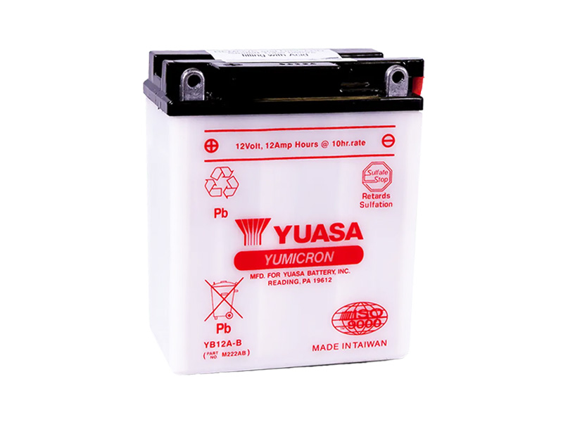 E-shop Motobatéria YUASA (originál) YB12A-B, 12V, 12Ah