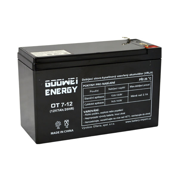 GOOWEI ENERGY 12V 7Ah OT7-12L