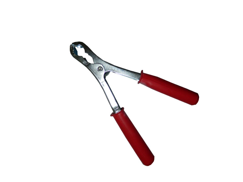 Kliešte bateriové 120A, červené, 180mm