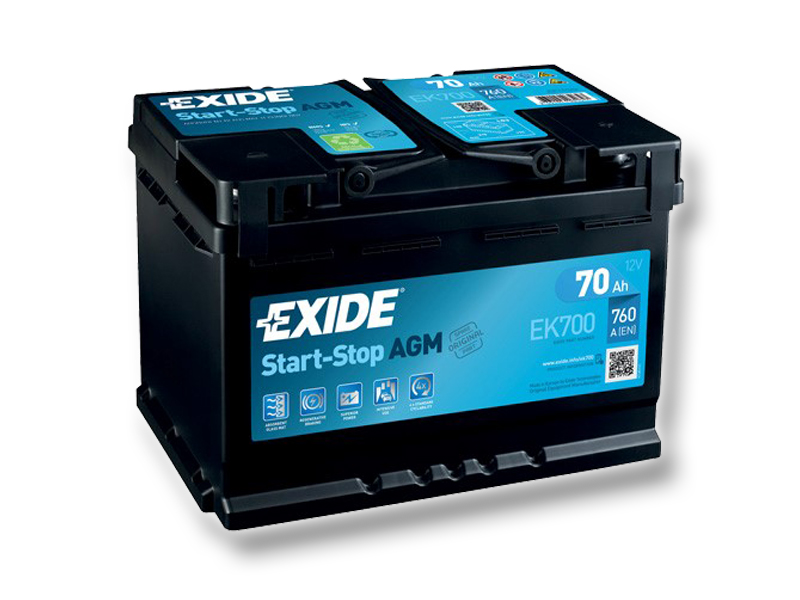 Exide Star-Stop AGM 12V 70Ah 760A EK700