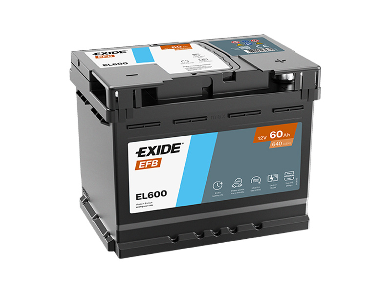 Exide Start-Stop EFB 12V 60Ah 640A EL600