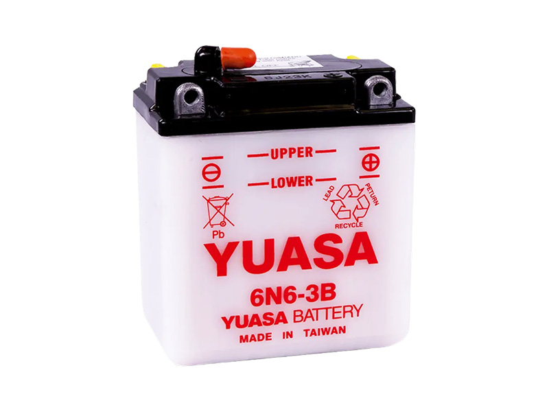 E-shop Motobatéria YUASA (originál) 6N6-3B, 6V, 6Ah