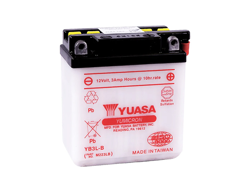 E-shop Motobatéria YUASA (originál) YB3L-B, 12V, 3Ah