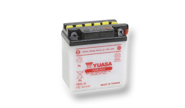 Motobatéria YUASA (originál) YB3L-B, 12V, 3Ah