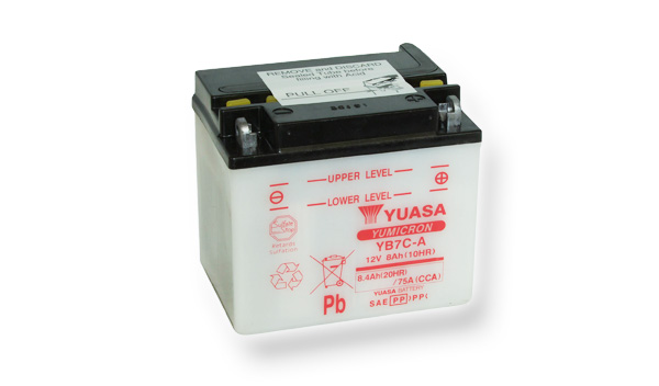 Motobatéria YUASA (originál) YB7C-A, 12V, 8Ah