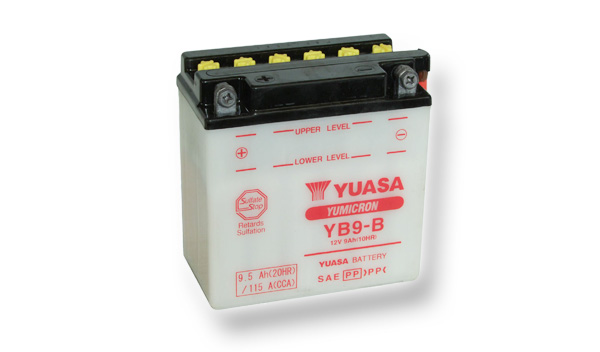 Motobatéria YUASA (originál) YB9-B, 12V, 9Ah