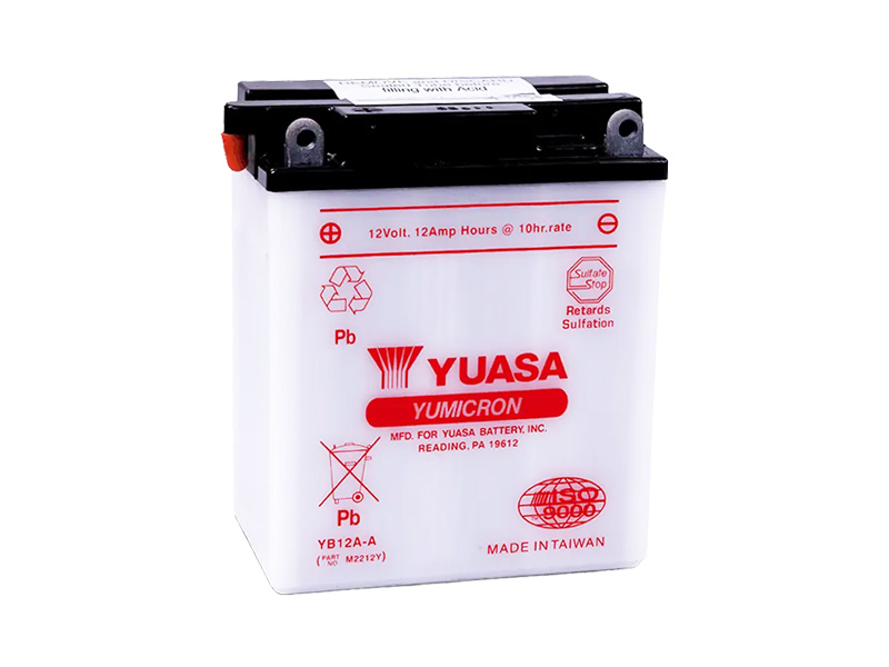 E-shop Motobatéria YUASA (originál) YB12A-A, 12V, 12Ah