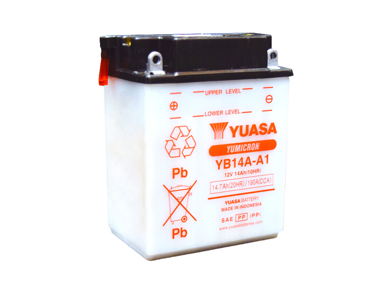 E-shop Motobatéria YUASA (originál) YB14A-A1, 12V, 14Ah