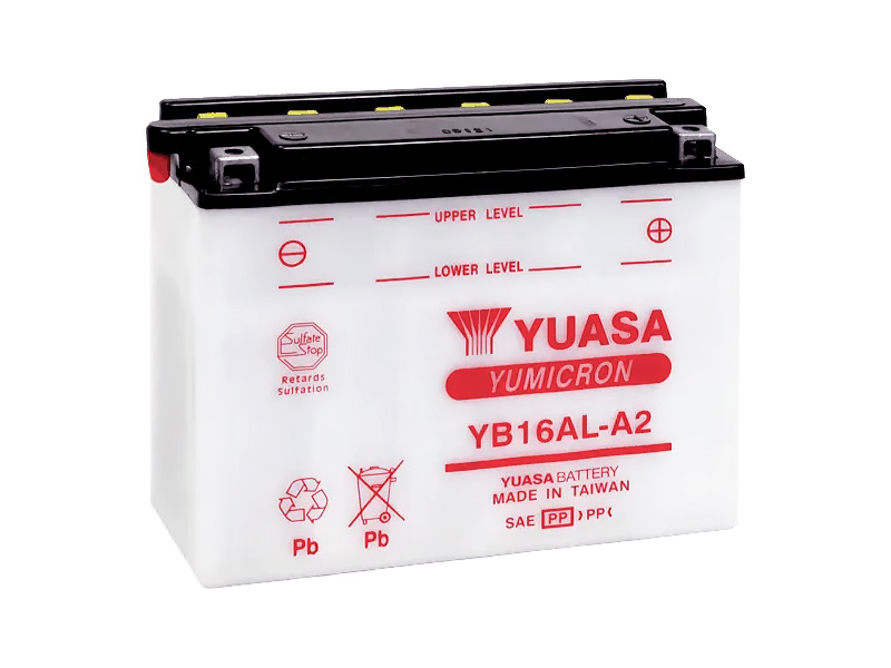 E-shop Motobatéria YUASA (originál) YB16AL-A2, 12V, 16Ah