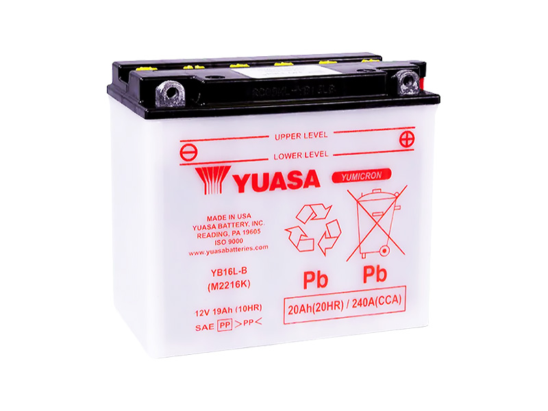 E-shop Motobatéria YUASA (originál) YB16L-B, 12V, 19Ah